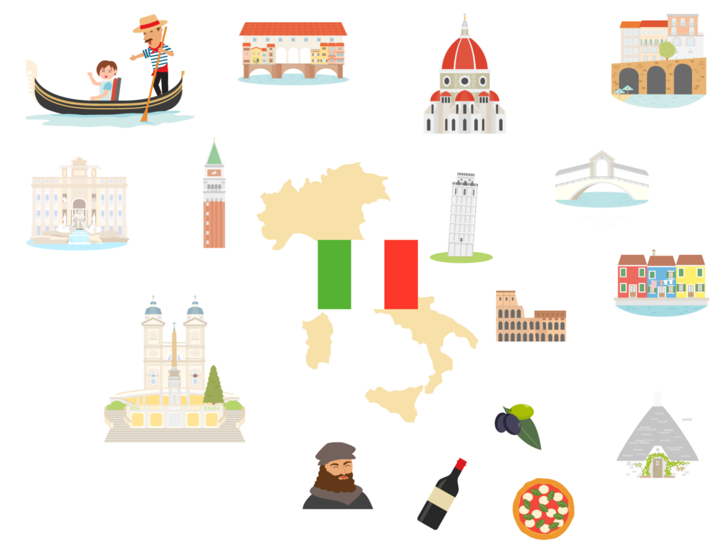 イタリアの現在時刻と日本との時差・変換計算機